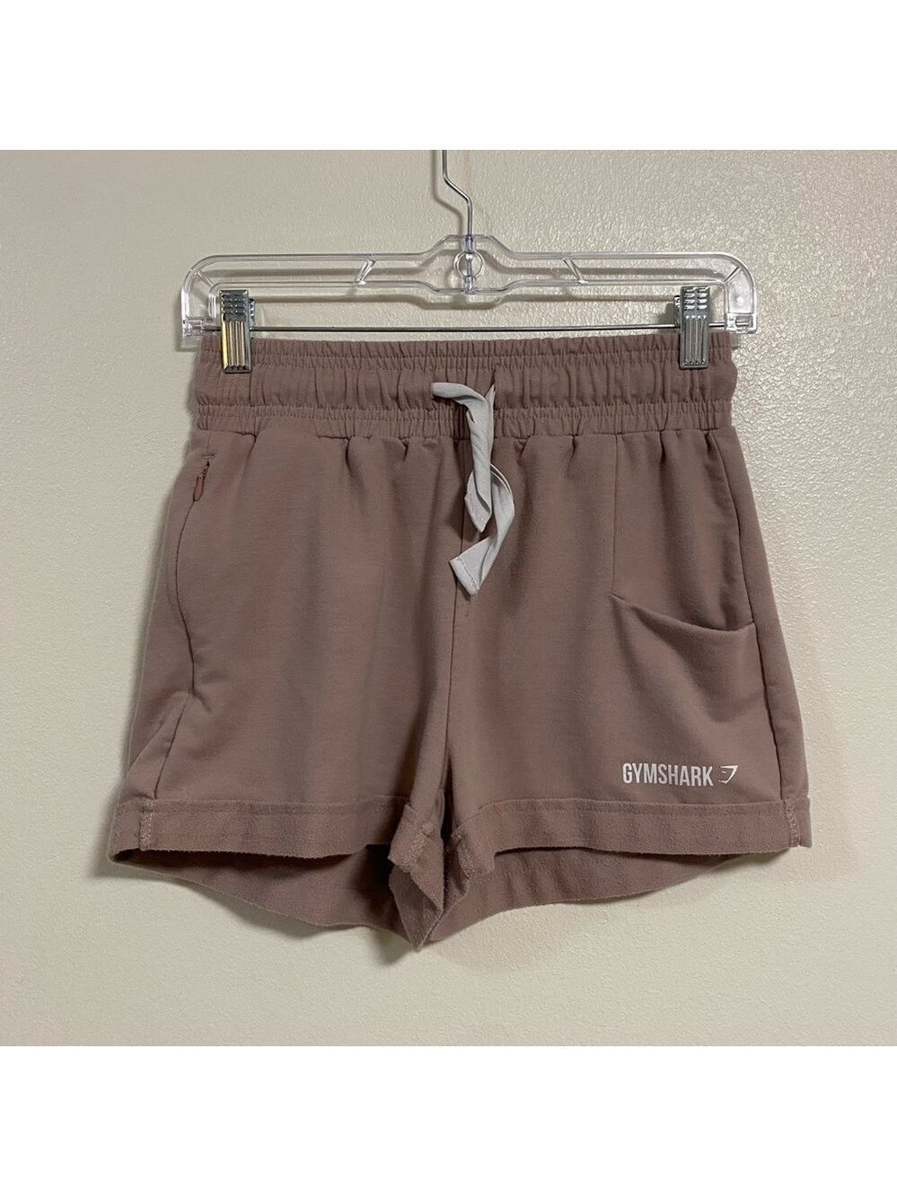 Gymshark Shorts Women's Size XS Brown Ark high waisted sweat Athletic Shorts